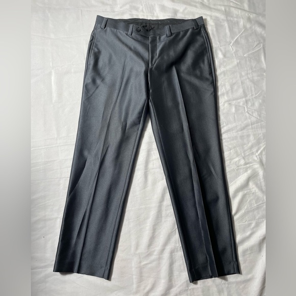 Calvin Klein Gray 2 piece Suit set 40S mens dress pants size 36x30 - Picture 7 of 12